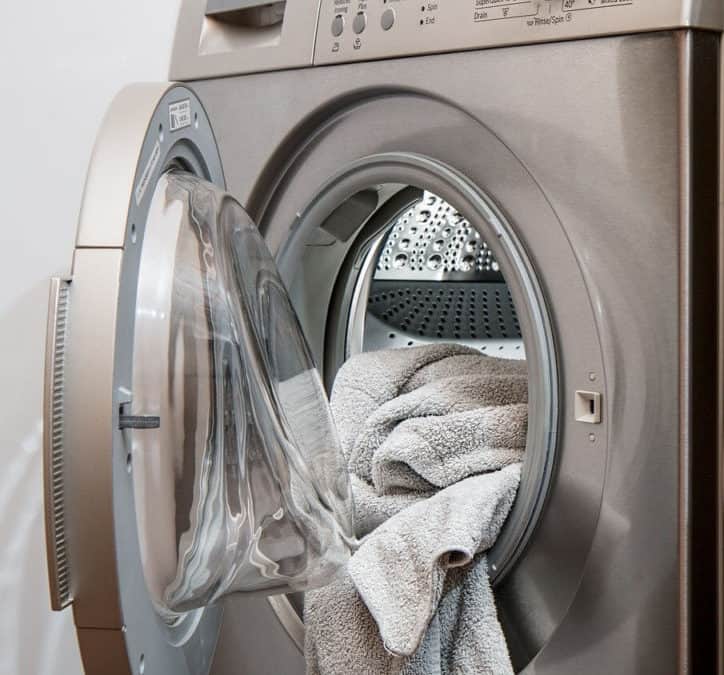 Washing shower curtains