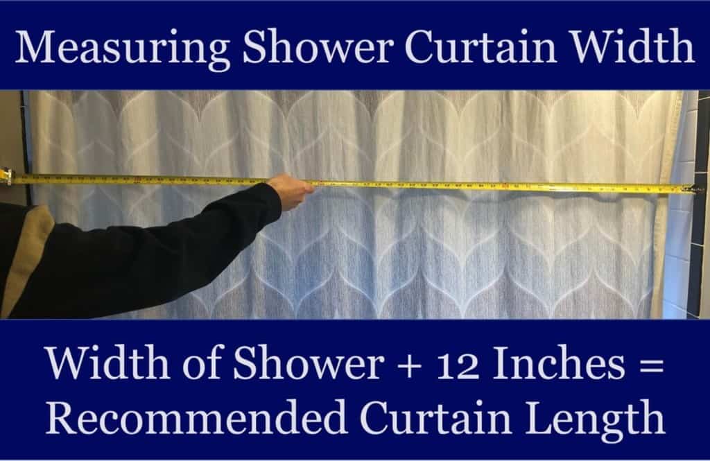 average shower curtain size in cm