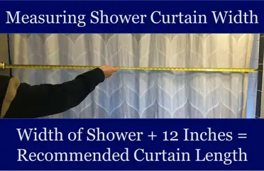 Shower Curtain Size, Shower Curtain Length Chart