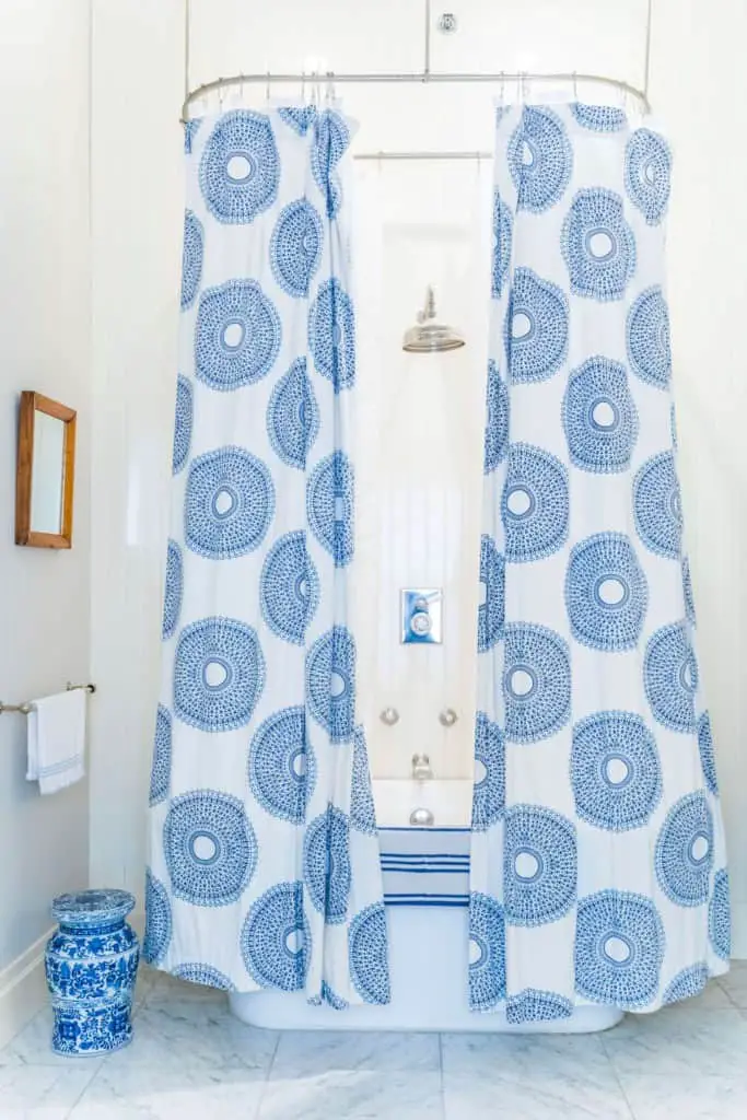 Shower Curtain Size, What Is The Length Of A Standard Shower Curtain Rod