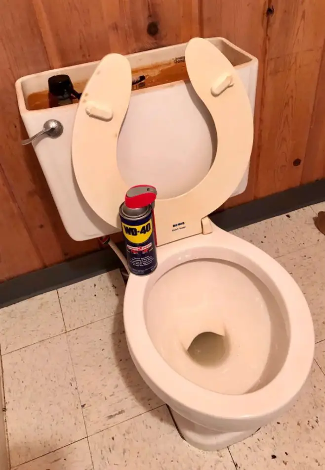 How To Clean A Toilet With WD