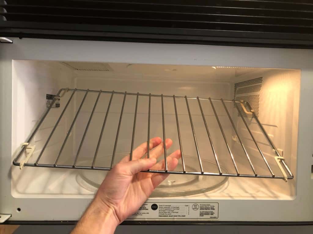 What is the metal rack in my microwave for