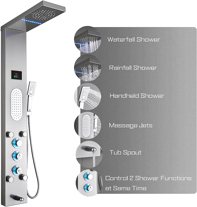 different kinds of shower heads