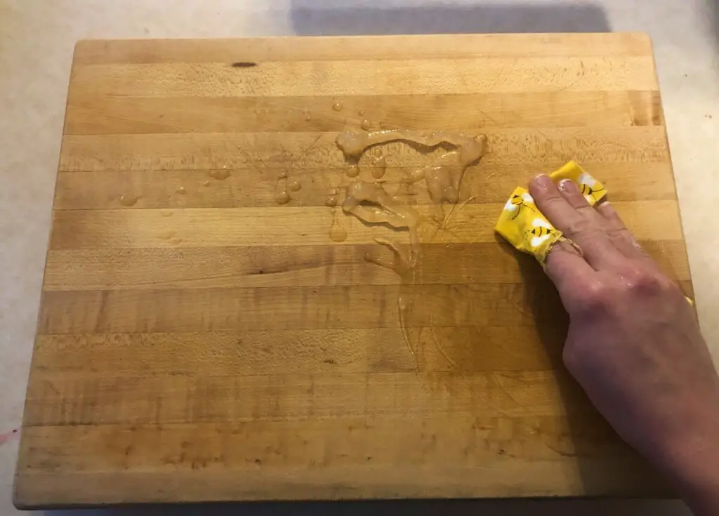 Refinishing a wood cutting board